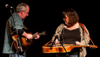 Mollie O'Brien & Rich Moore with Eric Thorin @ Wintergrass 2013-5