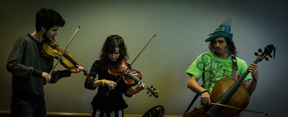 Rushad Eggleston with Alex and Tatiana Hargreaves Workshop @Wintergrass 2013-8