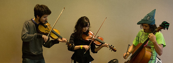 Rushad Eggleston with Alex and Tatiana Hargreaves Workshop @Wintergrass 2013-7