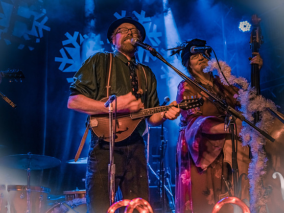 Pickled Okra and Blue Santa @Polecat Yuletide Celebration  Nectar Lounge 12-7-2018-3